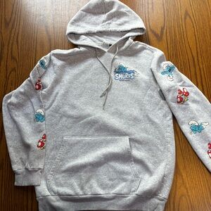 Smurfs Gray Hoodie for Women sz small